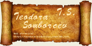 Teodora Somborčev vizit kartica